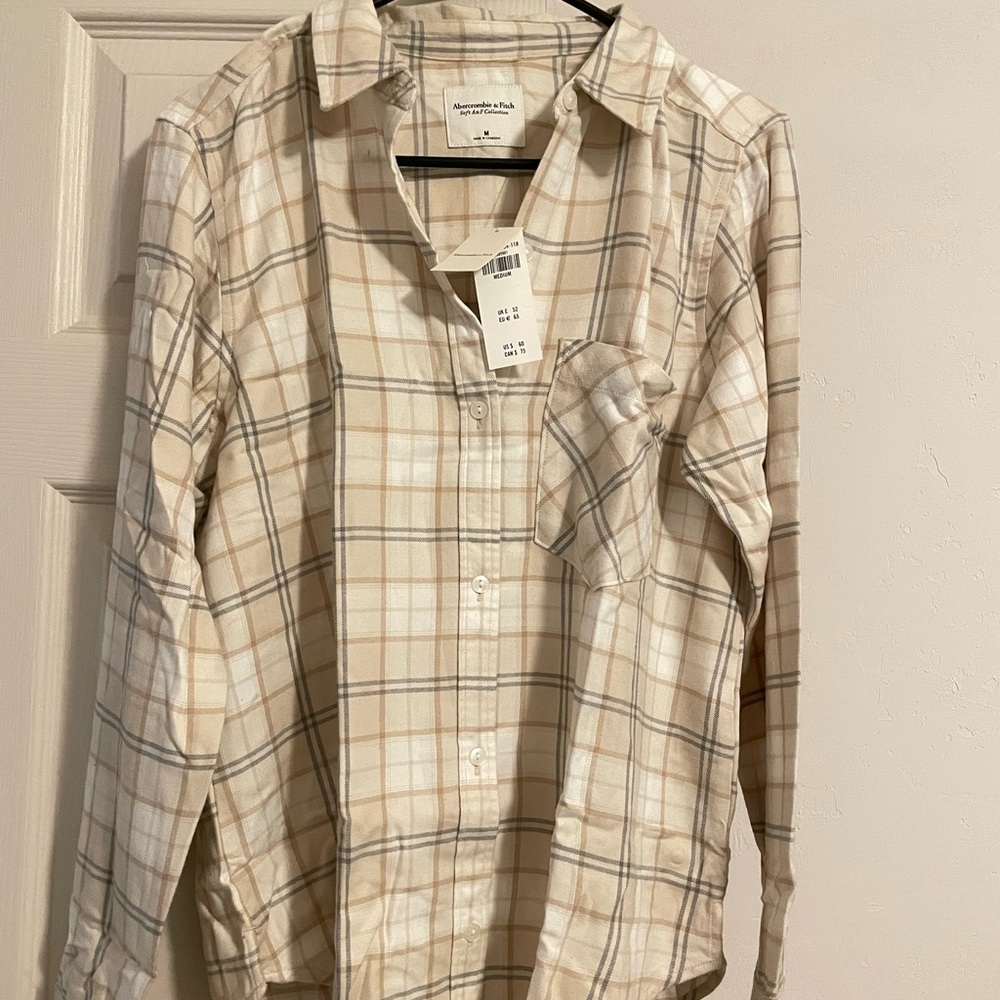 Abercrombie and Fitch Relaxed Flannel Shirt (from the Soft A&F Collection)
